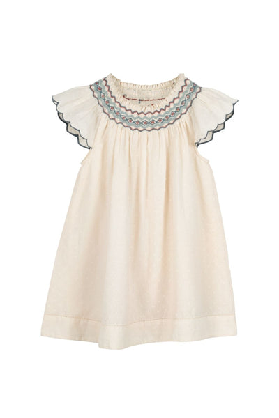 Product shot of the Daisy Dress in Ivory