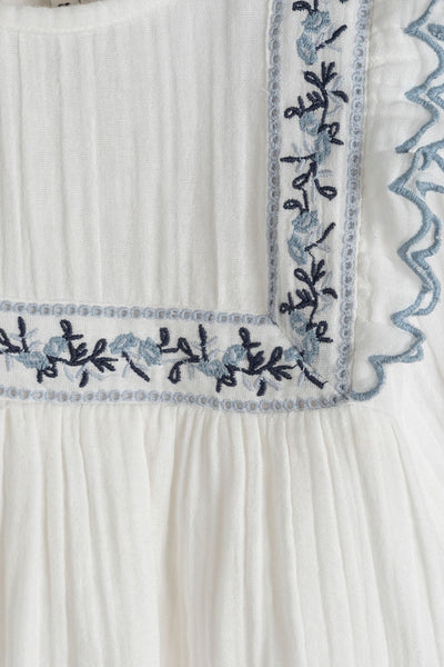 Detail product shot of the Kate Dress in Vanilla