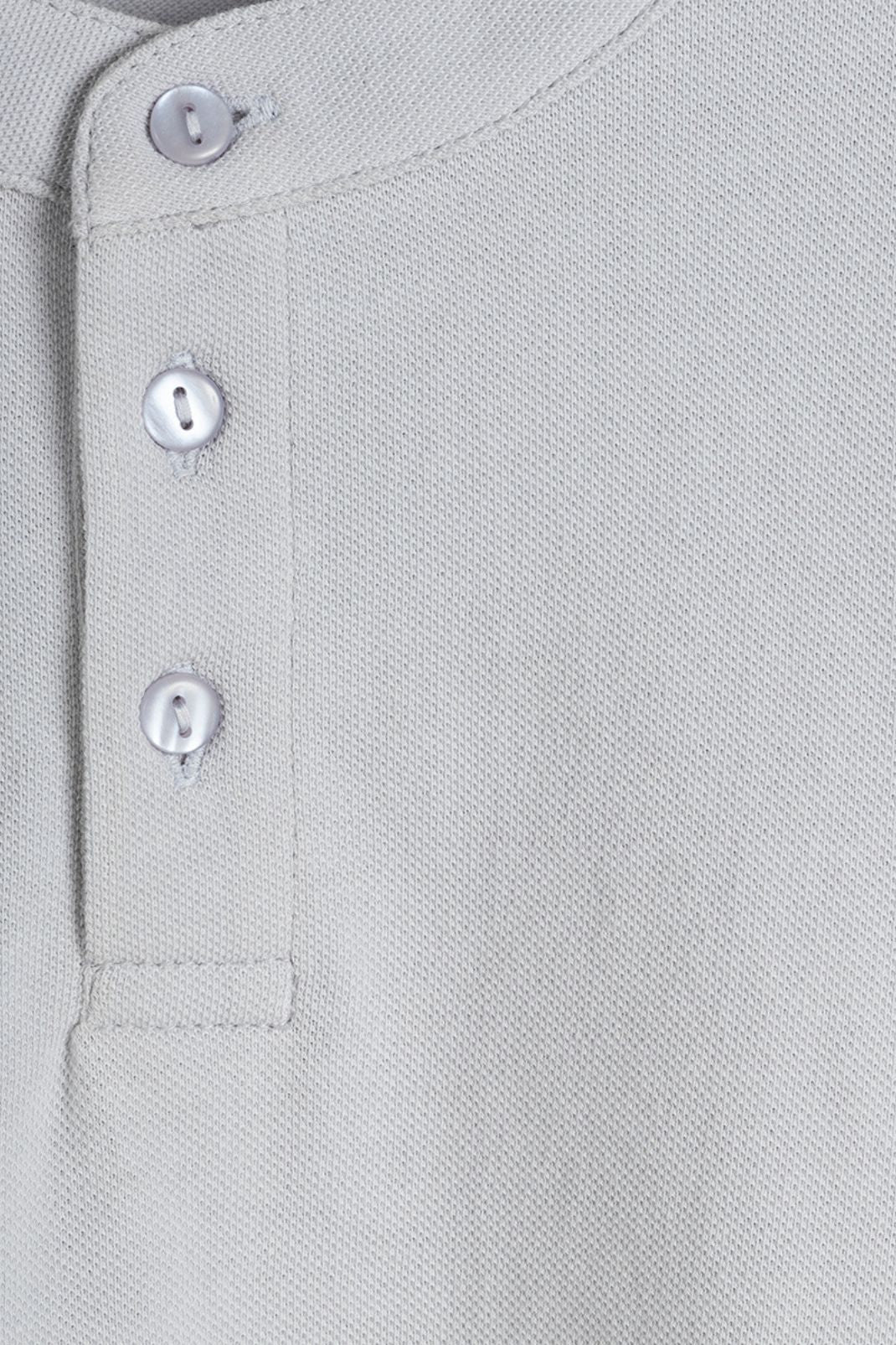 Close up product shot of the Douglas Top in Pearl Blue