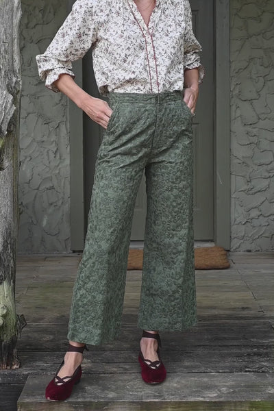 Stef Trouser in Forest Embroidery
