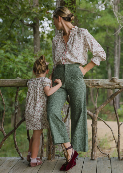 Stef Trouser in Forest Embroidery