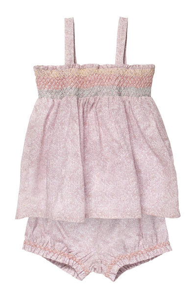 Product shot of the Rosie Baby Set in Scattered Blooms