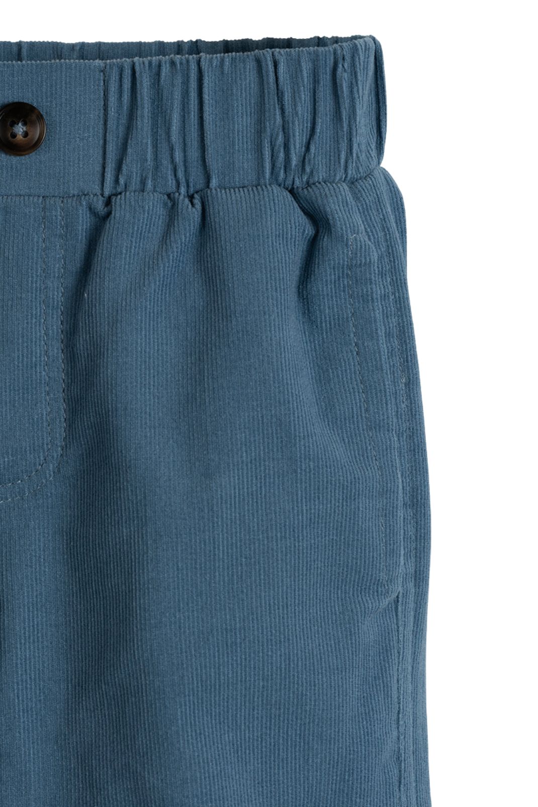 Detailed product shot of the Devon Pant in Medium Blue