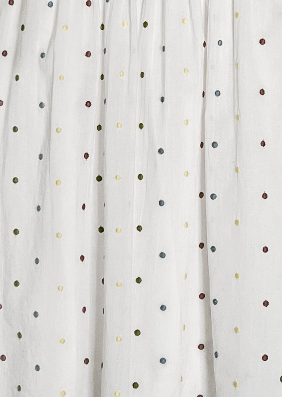 Detail shot of the Confetti Dot print